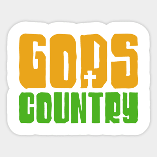 Gods Country Sticker